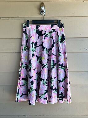 French Connection Floral Midi Skirt Size 6 Modest Casual Church Brunch